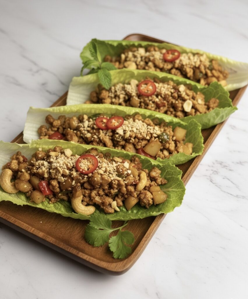 Asian Chicken Lettuce Wraps