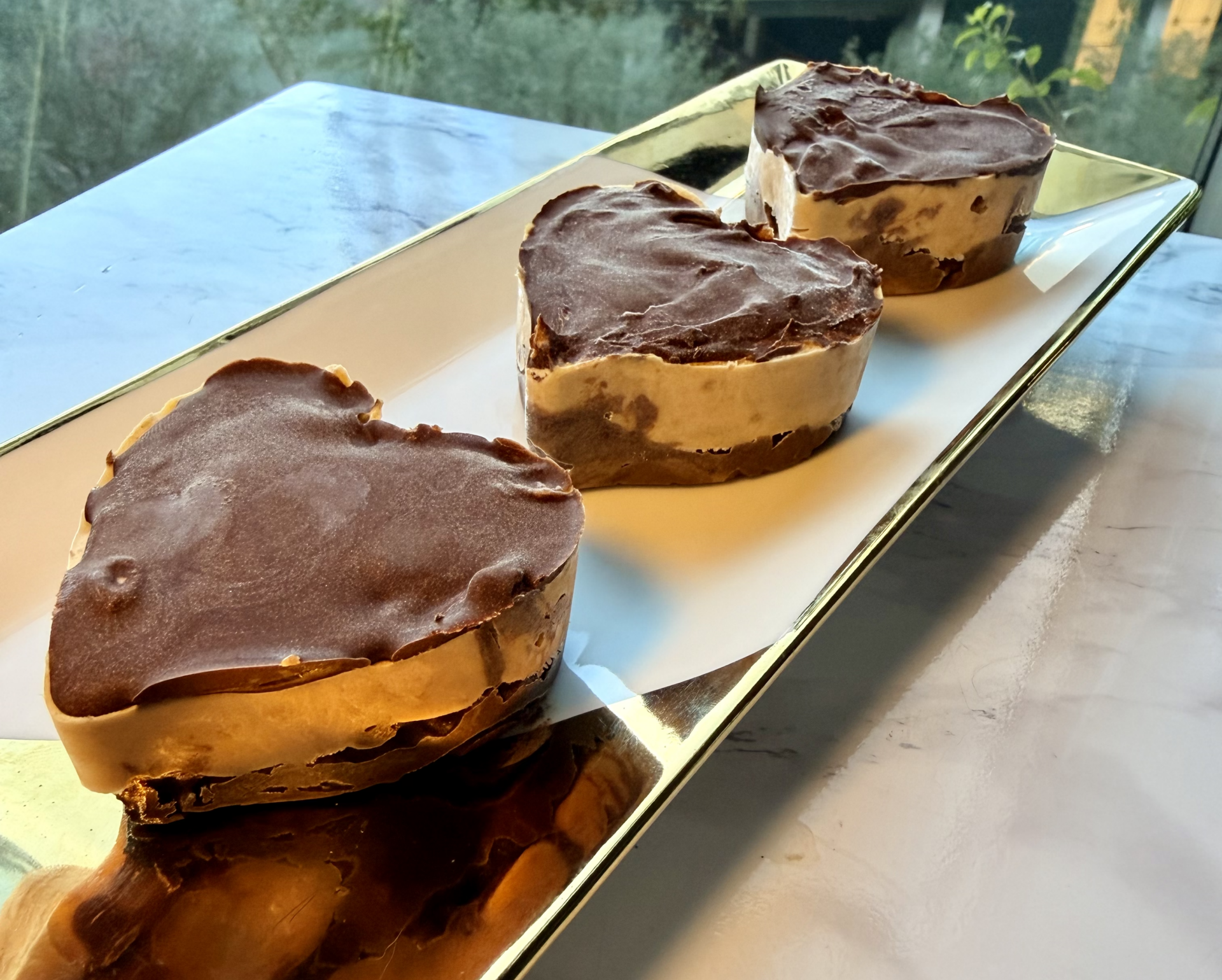 PB Chocolate Protein Brownie Hearts (Valentines Edition)