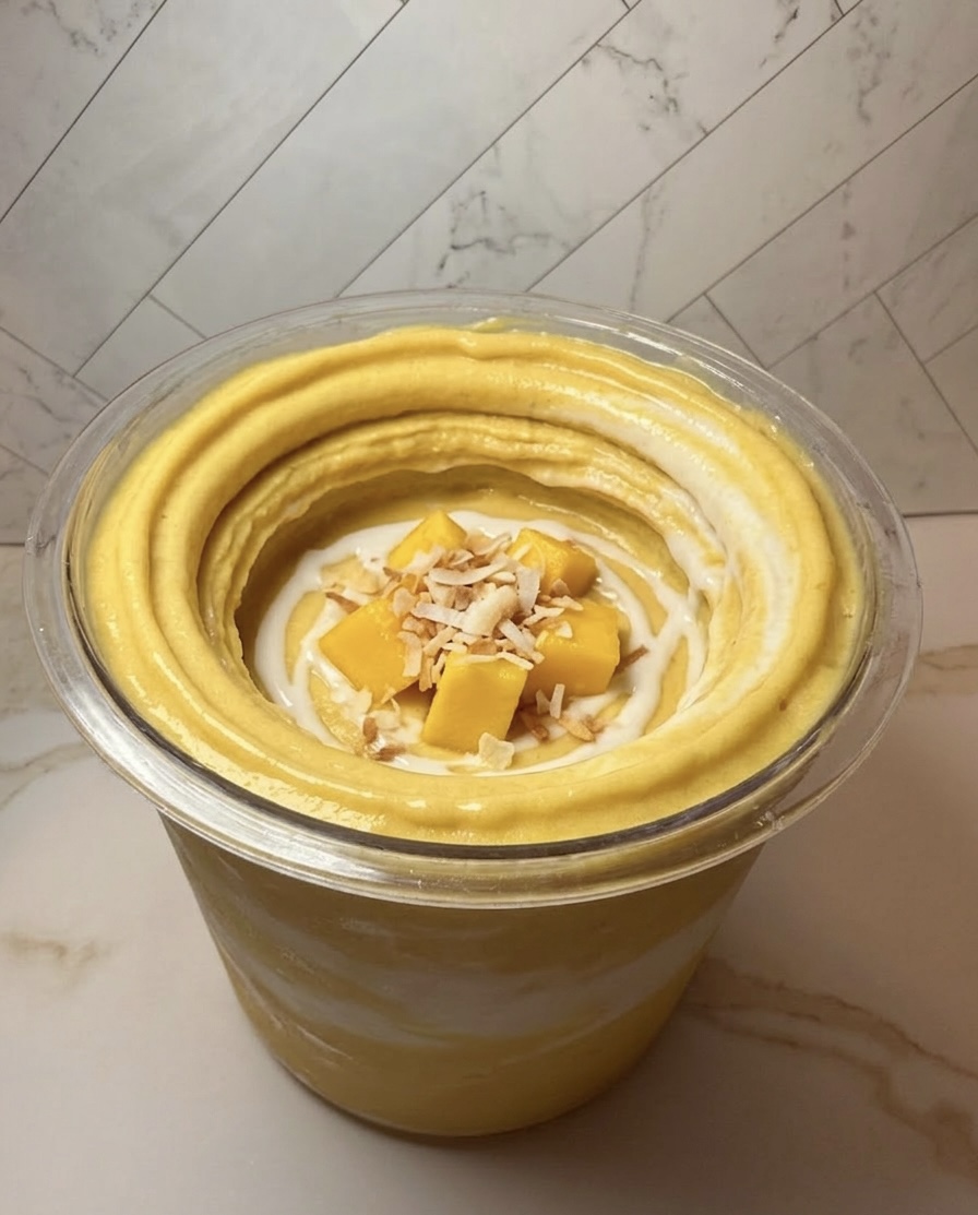 Mango Coconut Lime Sherbet