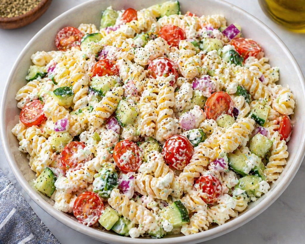 Protein Greek Pasta Salad