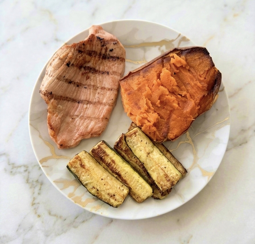 Smoked Turkey Sweet Potato Dish