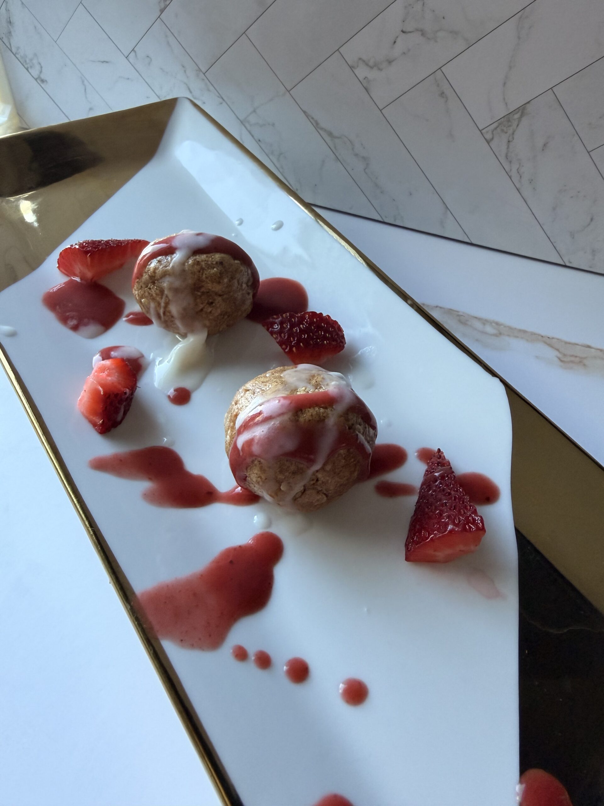 Strawberry Cheesecake Protein Balls