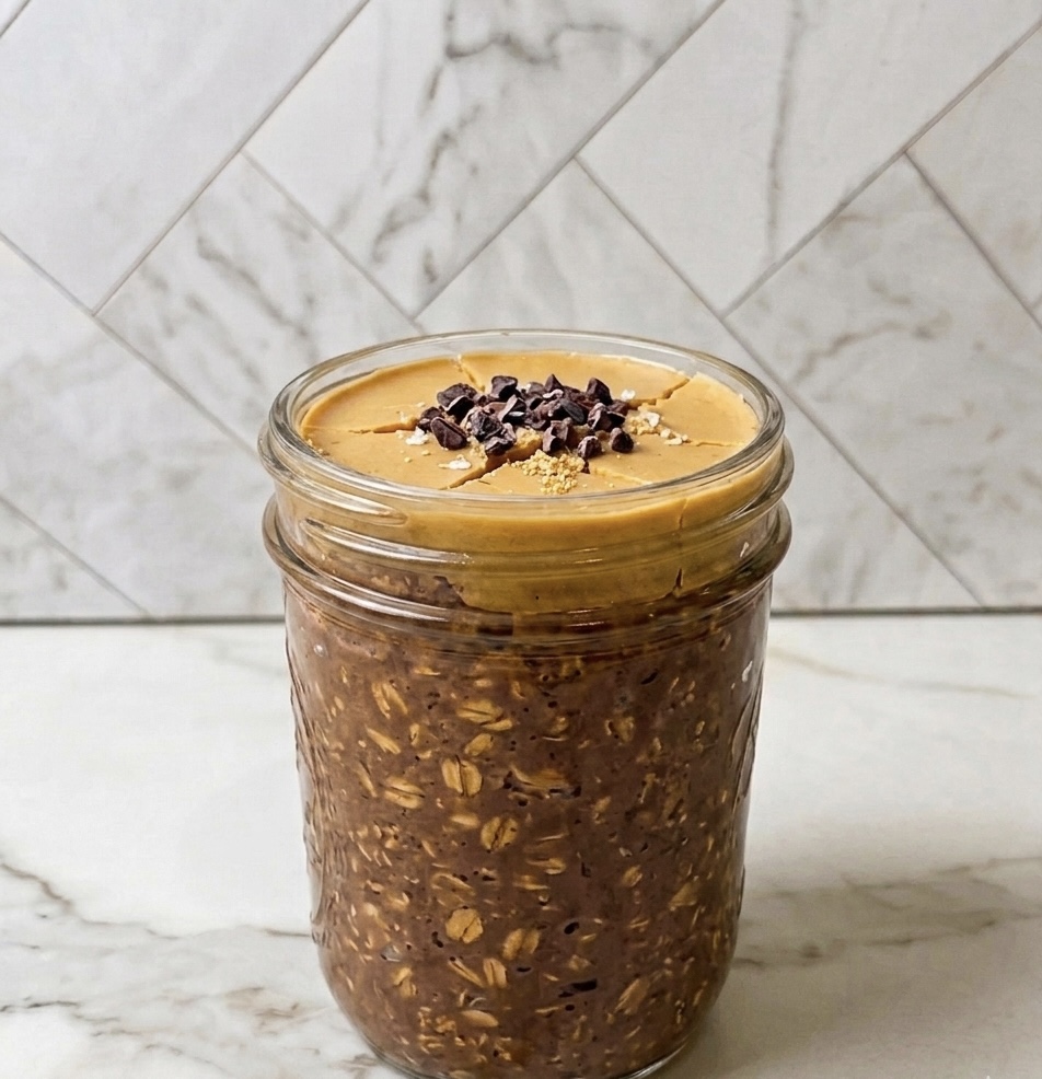 Chocolate Peanut Butter Overnight Oats