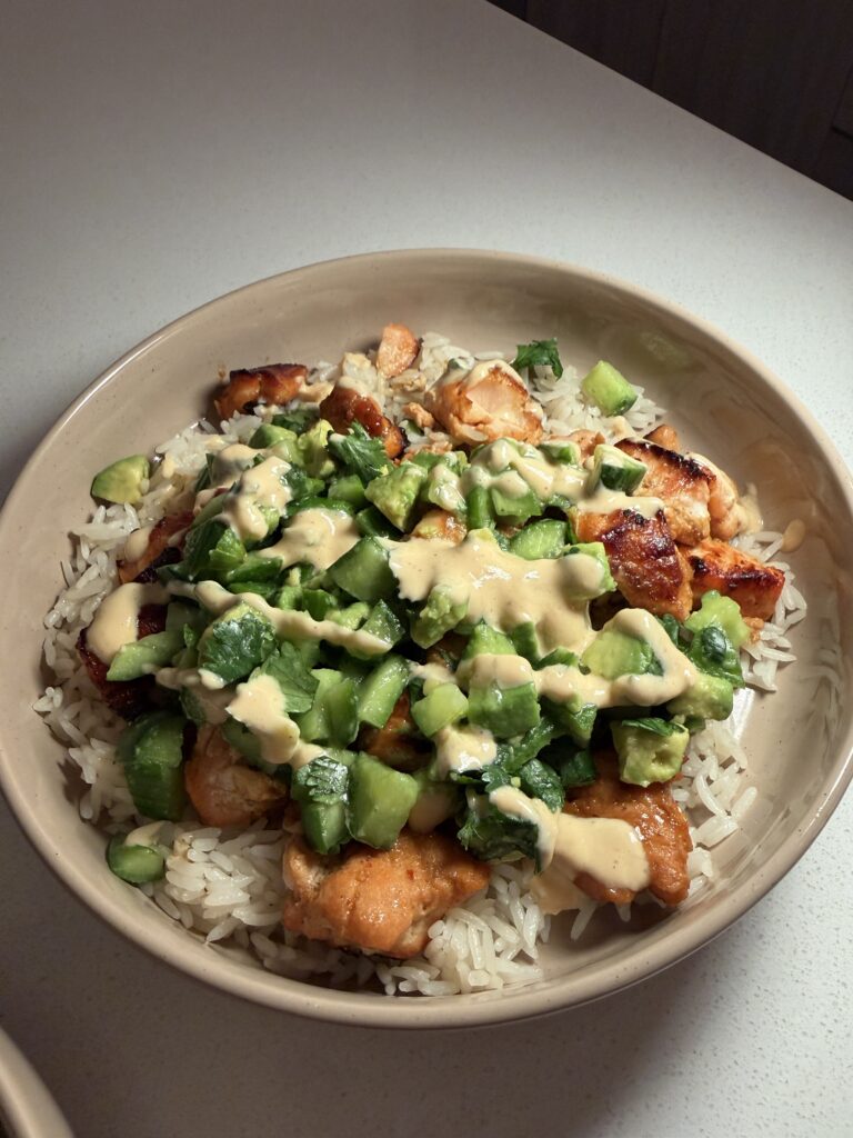 Honey Glazed Salmon Power Bowl