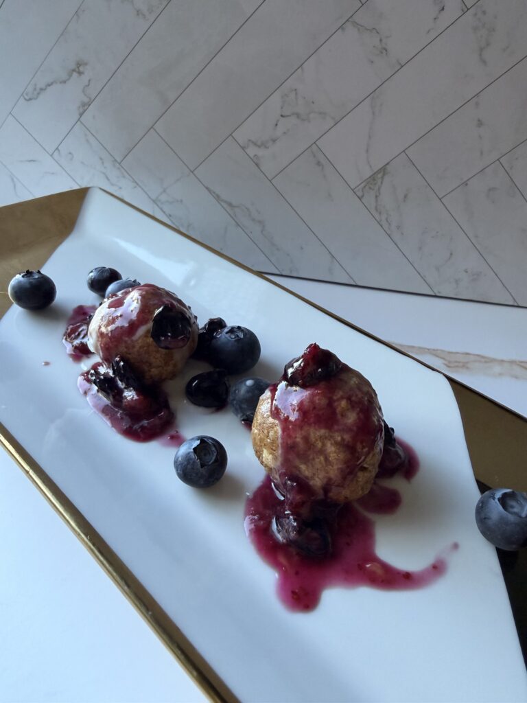 Blueberry Muffin Protein Balls