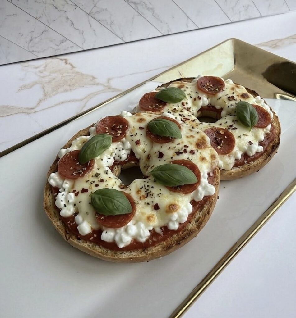 High Protein Pizza Bagel